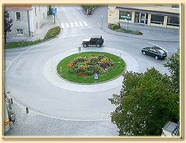 Kreisverkehr Hall in Tirol